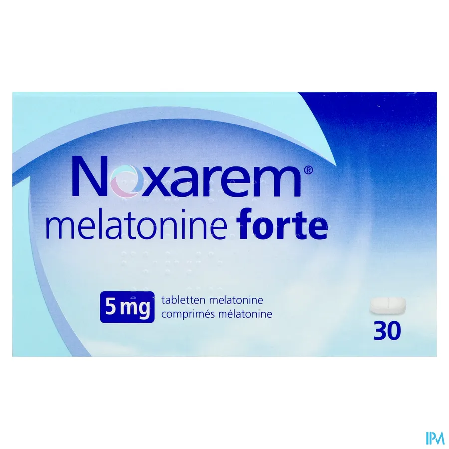 packshot van  Noxarem Melatonine Forte 5 mg - 30 Tabletten