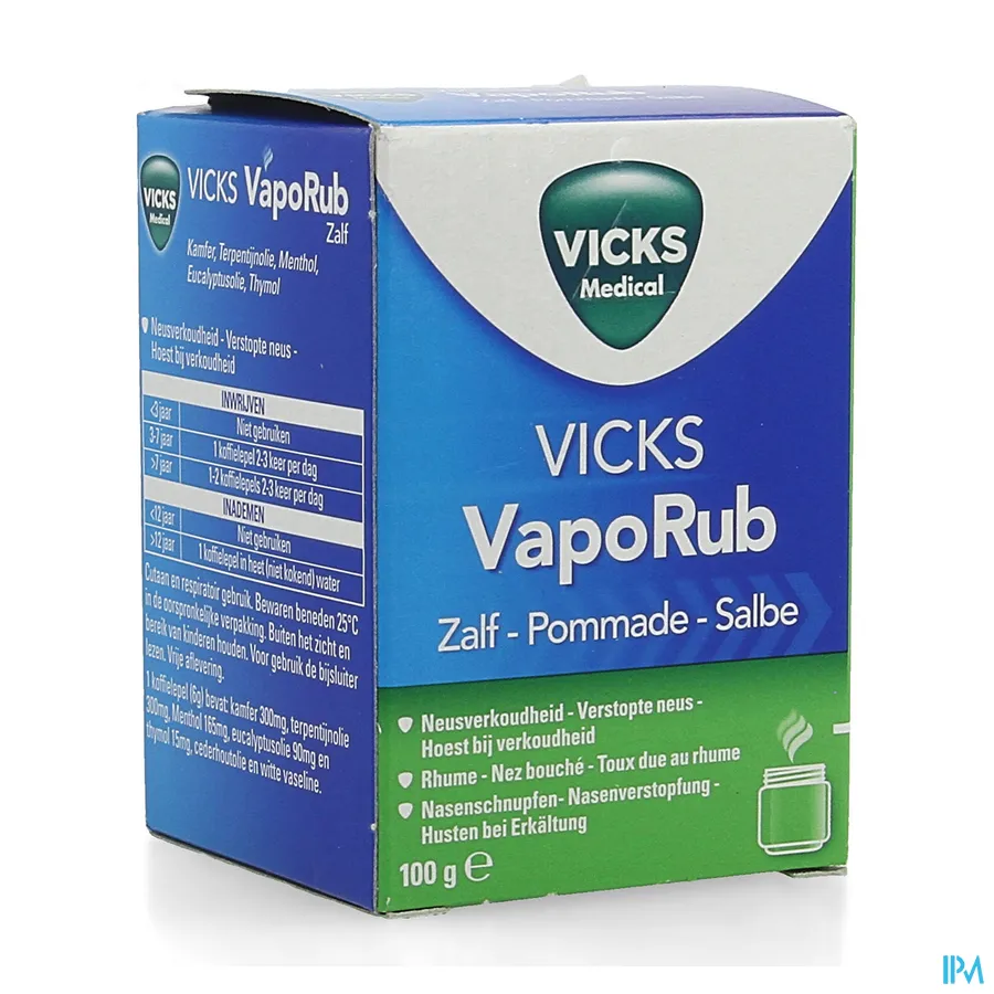 packshot van Vicks VapoRub Zalf 100 g