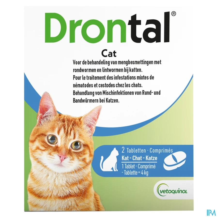 packshot van Drontal Cat 2 tabletten