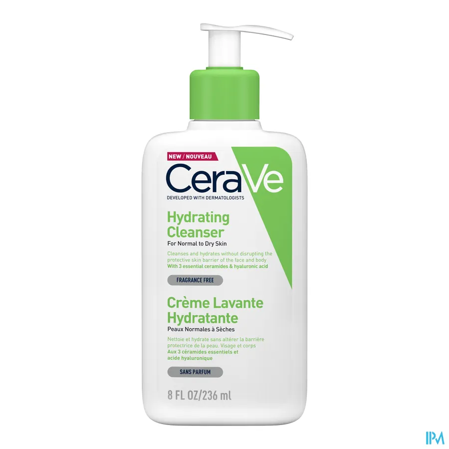 packshot van CeraVe Hydraterende Reinigingscrème 236 ml