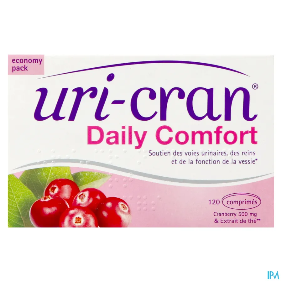 packshot van Uri-Cran Daily Comfort 120 tabletten