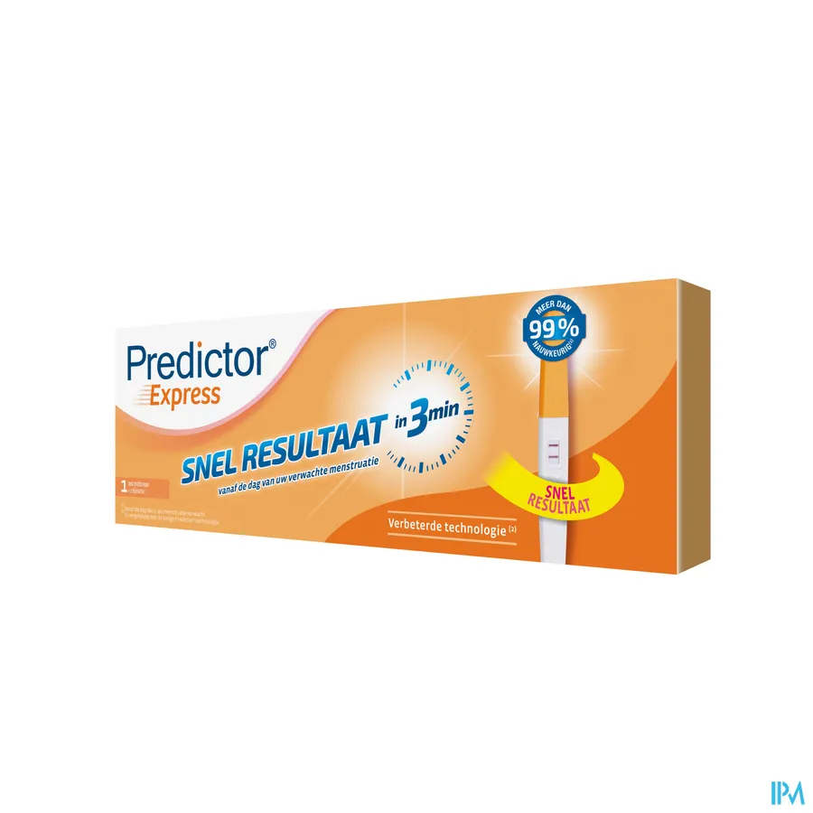 packshot van Predictor Express -Snel Resultaat- binnen 1 Minuut - 1 Zwangerschapstest