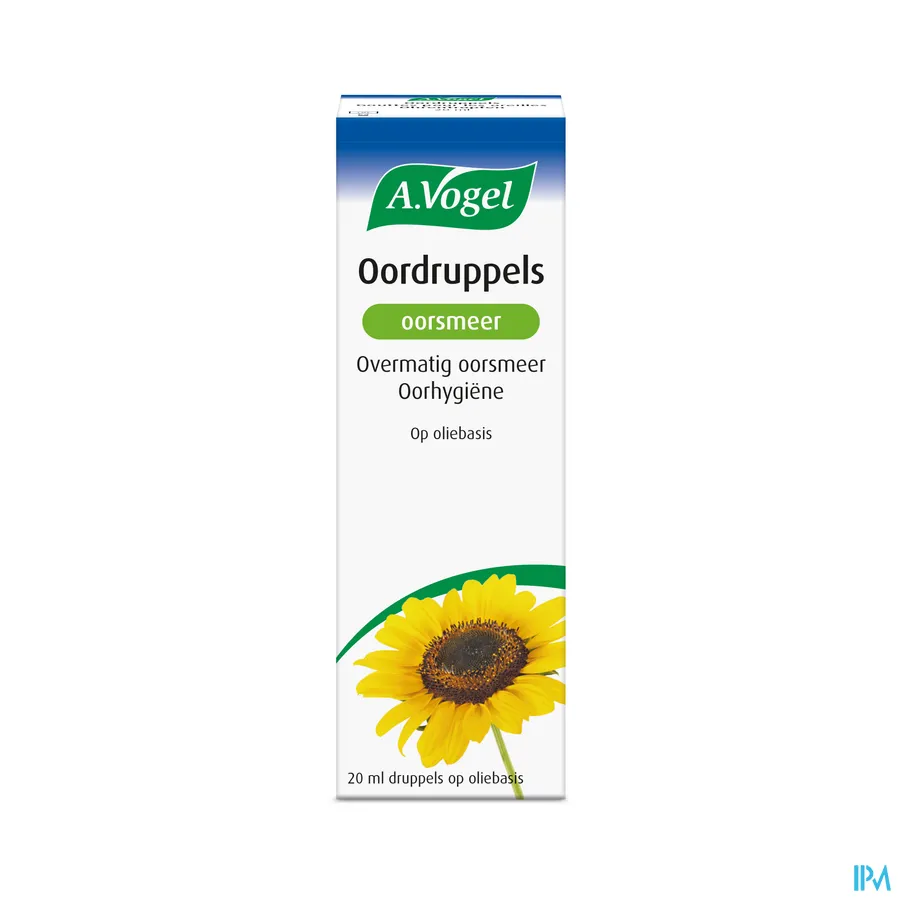 packshot van A. Vogel Oordruppels Oorsmeer 20 ml