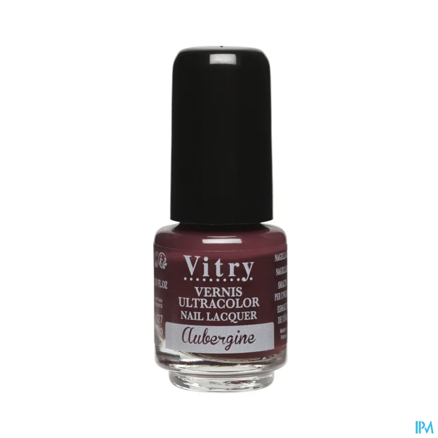 packshot van Vitry Nagellak 139 Aubergine 4 ml