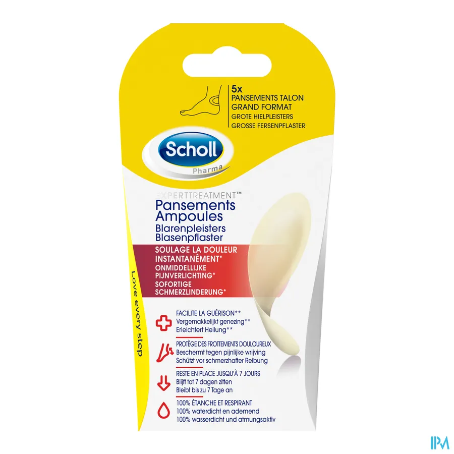packshot van Scholl Blarenpleister Grote Hielpleisters 5 stuks