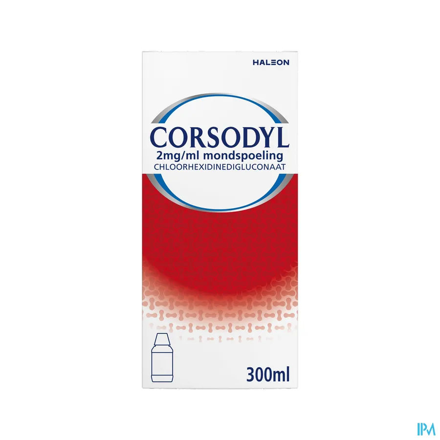 packshot van Corsodyl 2 mg/ml Mondspoeling 300 ml