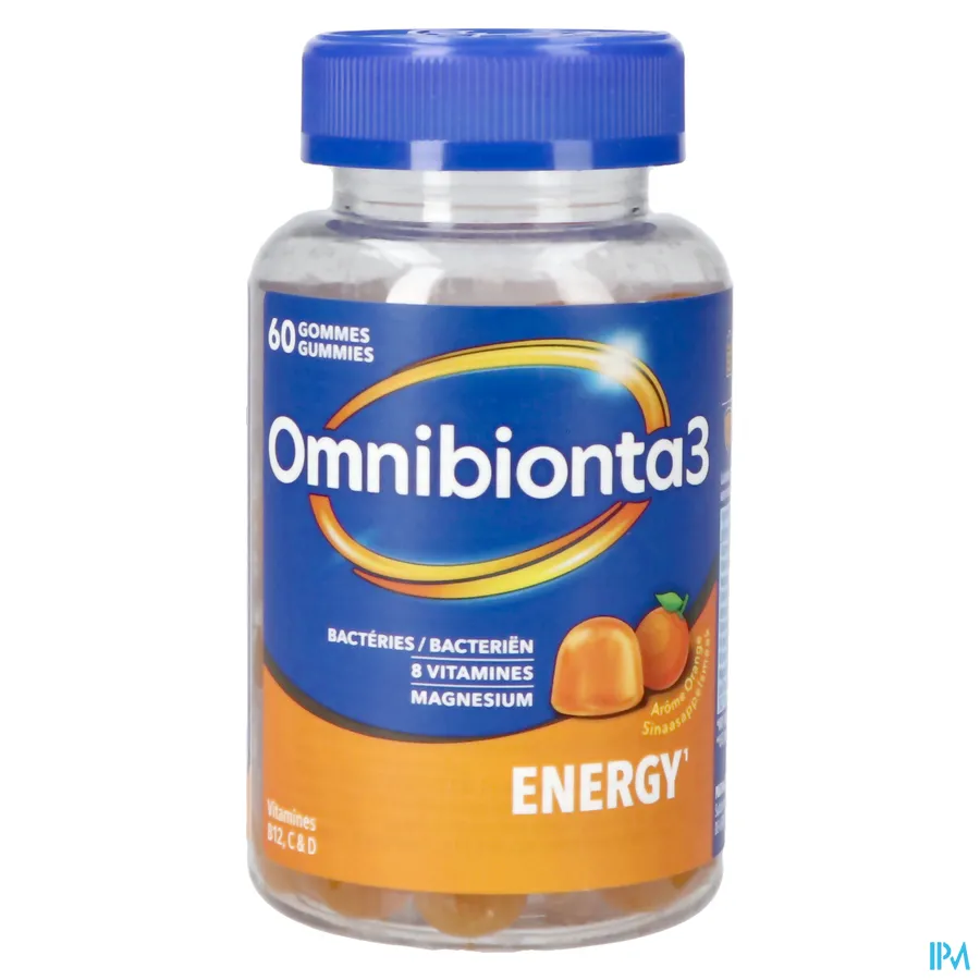packshot van Omnibionta 3 Energy Gummies 60