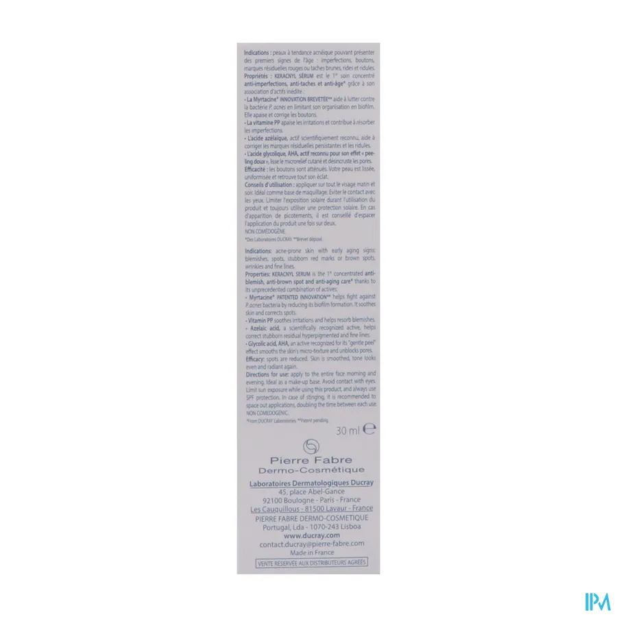 packshot van Ducray Keracnyl Serum 30 ml