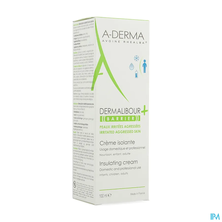 packshot van Aderma Dermalibour+ Barrier Cr Isolerend 100ml