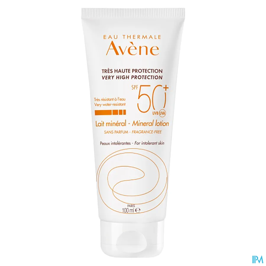 packshot van Avène Zonnemelk Mineraal SPF50+ 100 ml