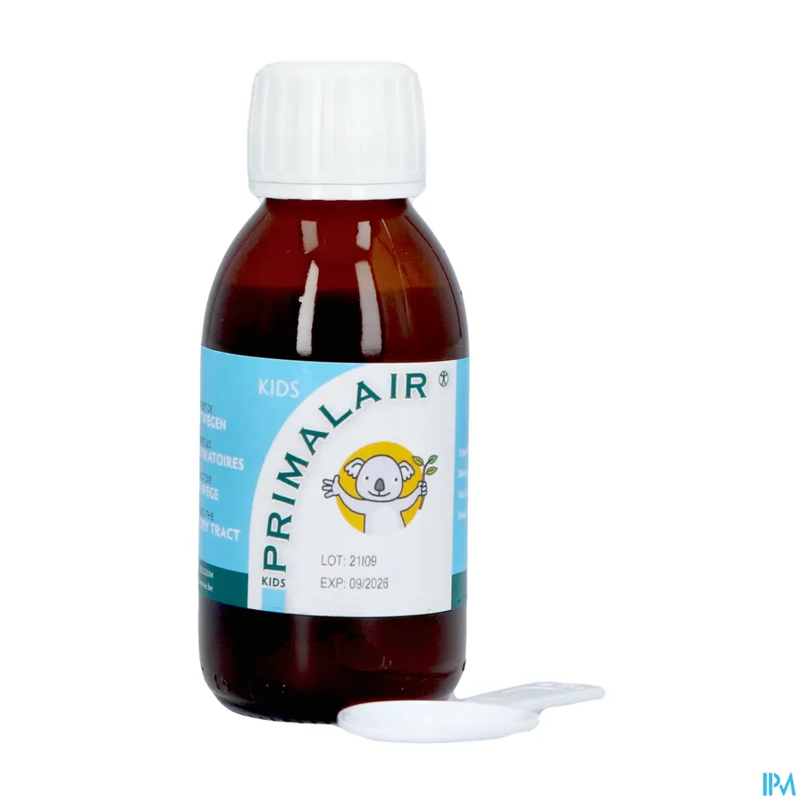 productshot van Primalair Kids voor de Luchtwegen 120 ml