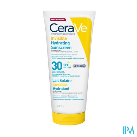 CeraVe Onzichtbare Hydraterende Zonnecrème SPF 30 177 ml
