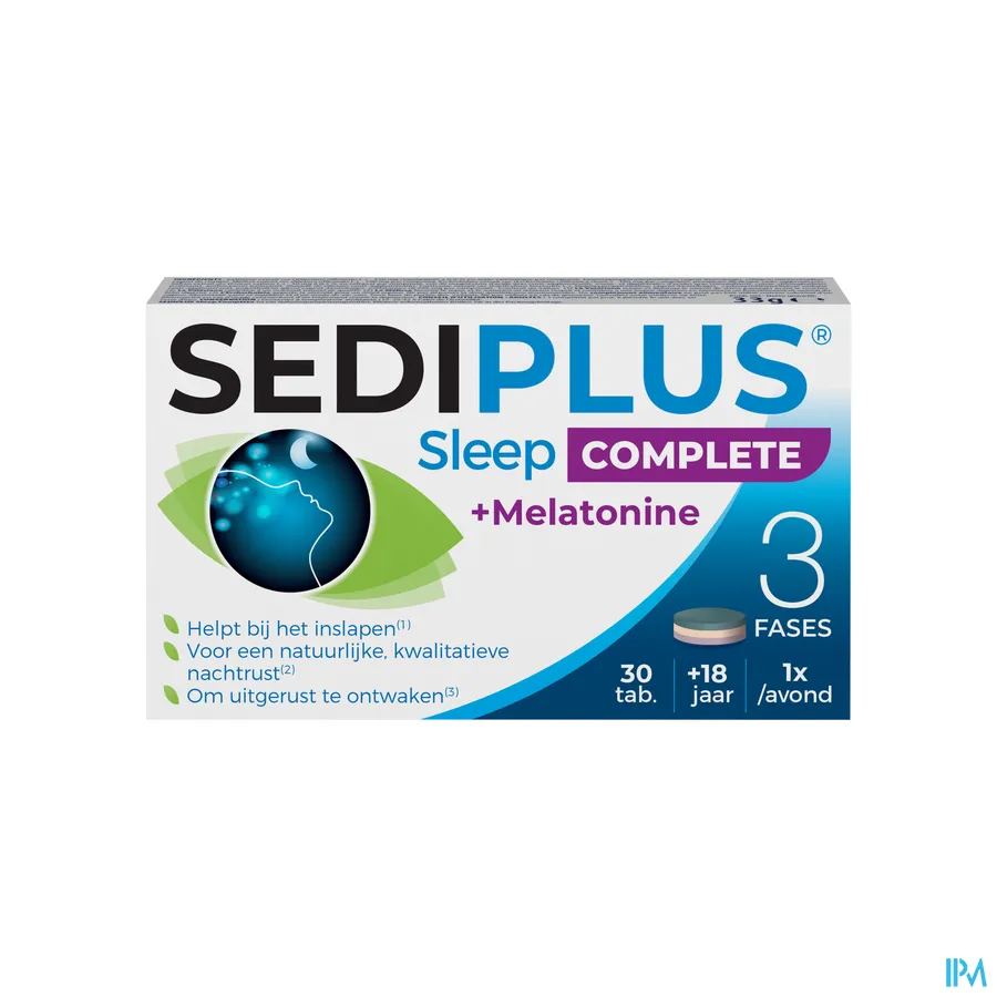 packshot van Sediplus Sleep Complete Tabl 30