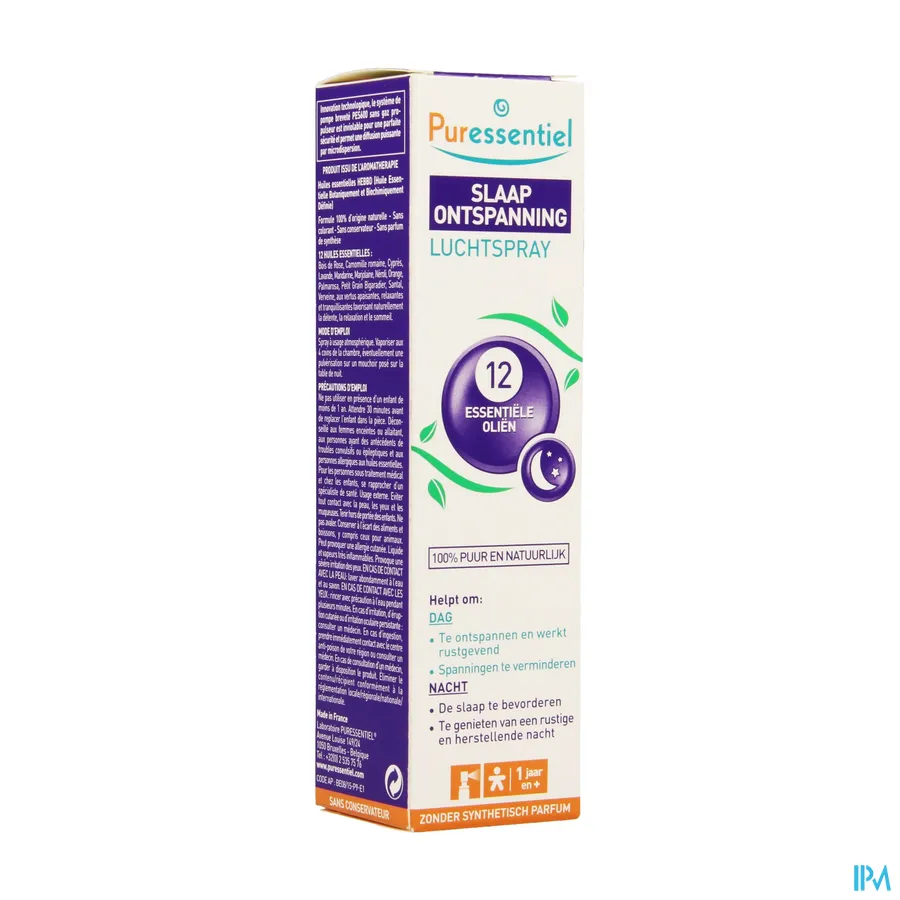 packshot van Puressentiel Slaap Ontspanning Spray