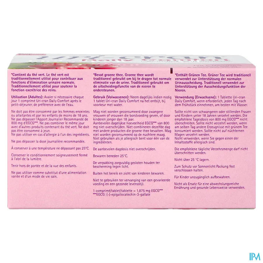 packshot van Uri-Cran Daily Comfort 120 tabletten