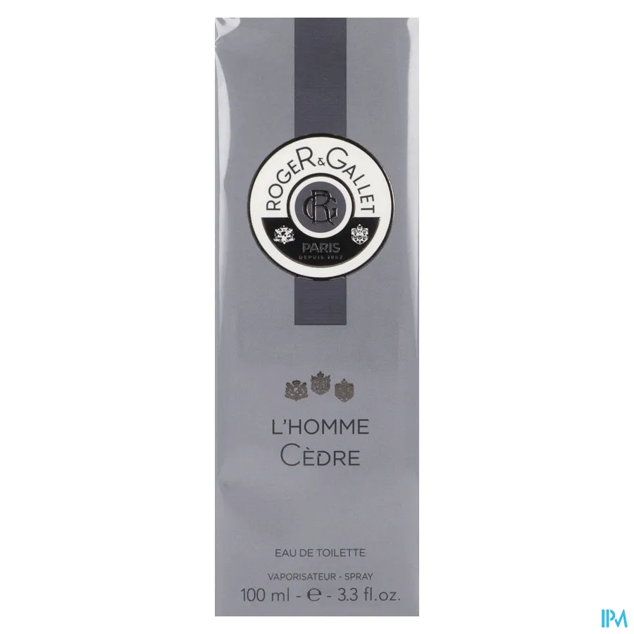 packshot van Roger & Gallet Eau De Toilette Homme Cedre 100 ml