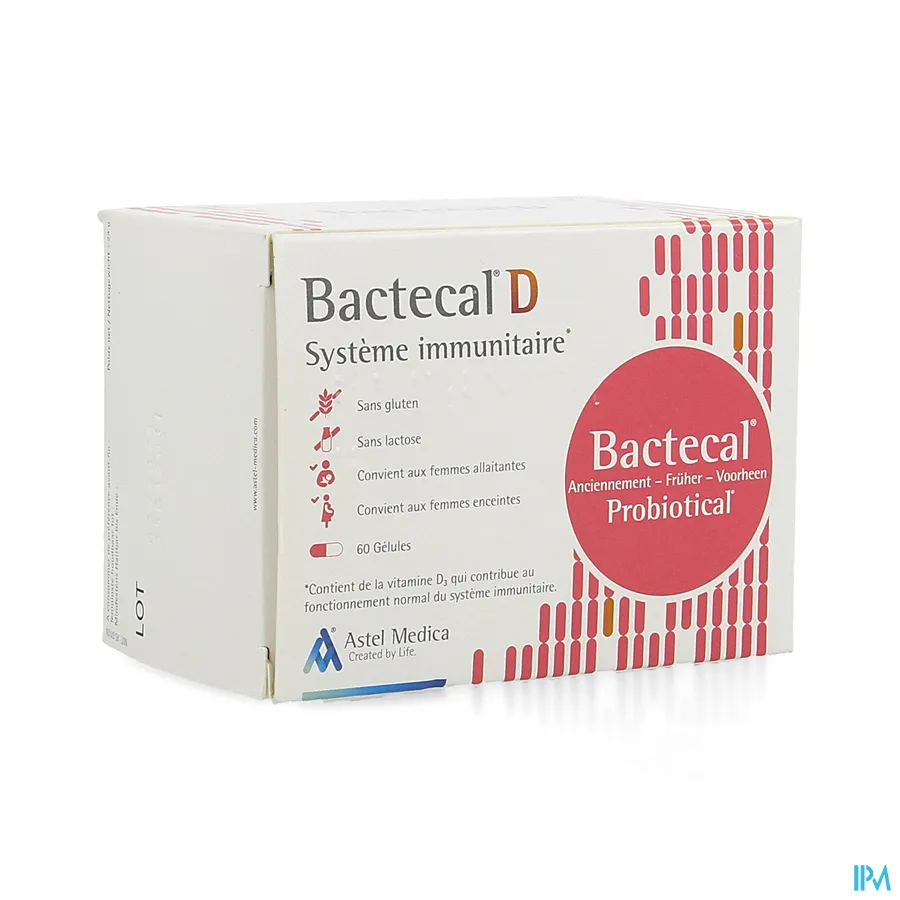 packshot van Bactecal D 60 capsules