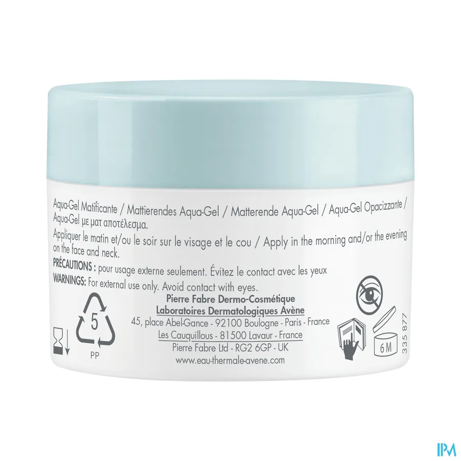 packshot van Avène Cleanance Matterende Aqua-Gel 50 ml