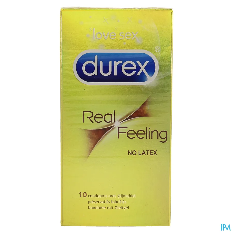 packshot van Durex Real Feeling zonder Latex 10 Condooms