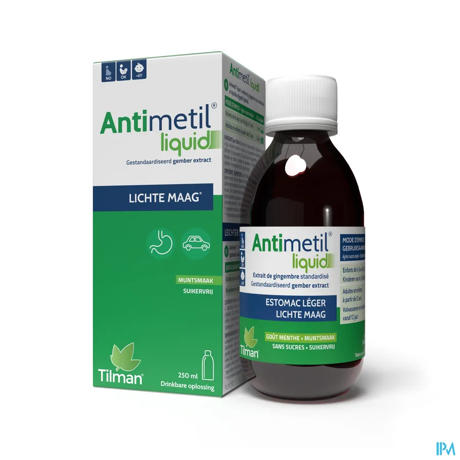 productshot van Antimetil Liquid 250 ml