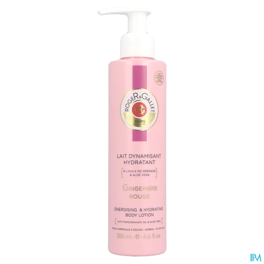 packshot van Roger & gallet Gingembre Rouge Sorb. Lichaamsmelk 200 ml