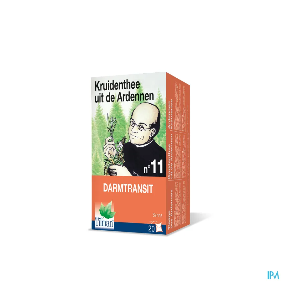 packshot van Tilman Kruidenthee uit de Ardennen n°11 Darmtransit met Senna 20 Zakjes