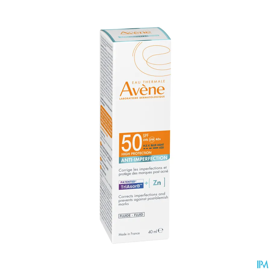 packshot van Avène Anti-Imperfection Zonnefluid SPF 50 40 ml