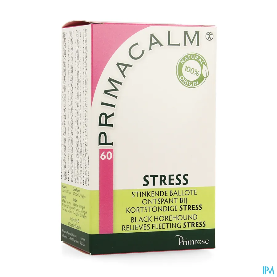 packshot van Primacalm tegen Stress 60 Capsules