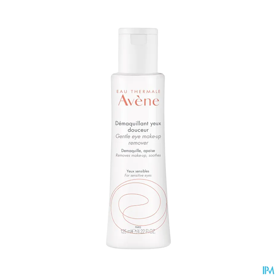 packshot van Avène Milde Oogmake-Up Reiniger voor Gevoelige Ogen 125 ml