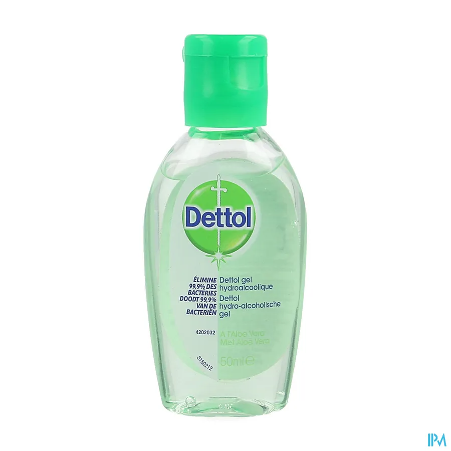 packshot van Dettol Desinfecterende Handgel Aloë Vera 50 ml