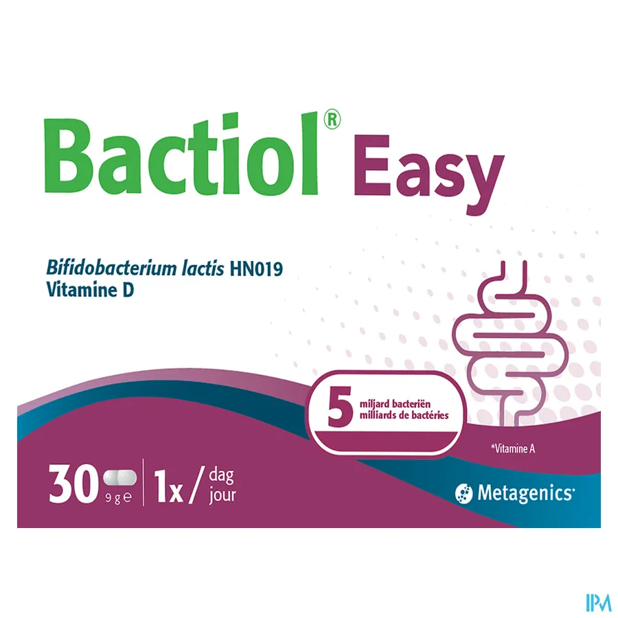 packshot van Bactiol Easy 30 capsules
