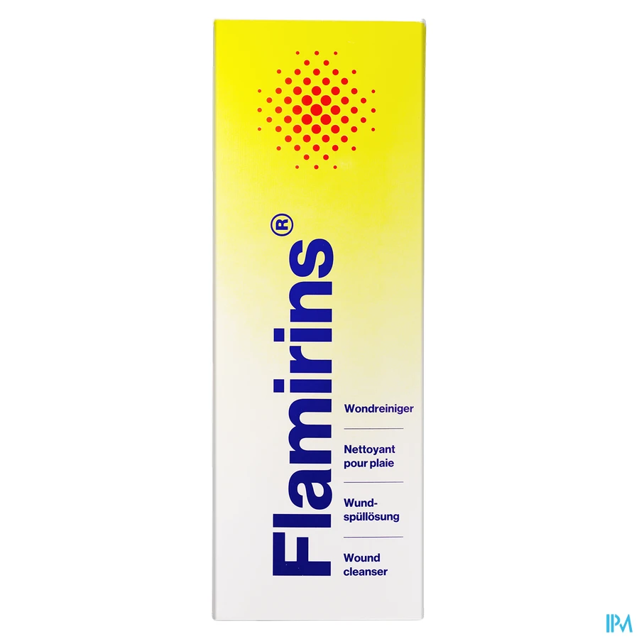 packshot van Flamirins Isotone Gebufferde Wondreiniger Spray 250 ml