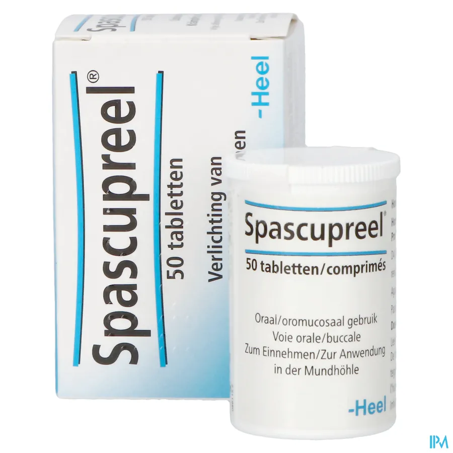 productshot van Heel Spascupreel 50 Tabletten
