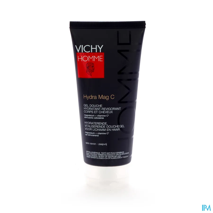 packshot van Vichy Homme Hydra Mag C Douchegel voor Lichaam en Haar 200 ml