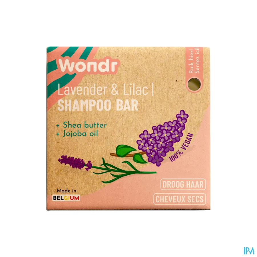 packshot van WONDR Shampoo Bar Lavender Haze 55 g