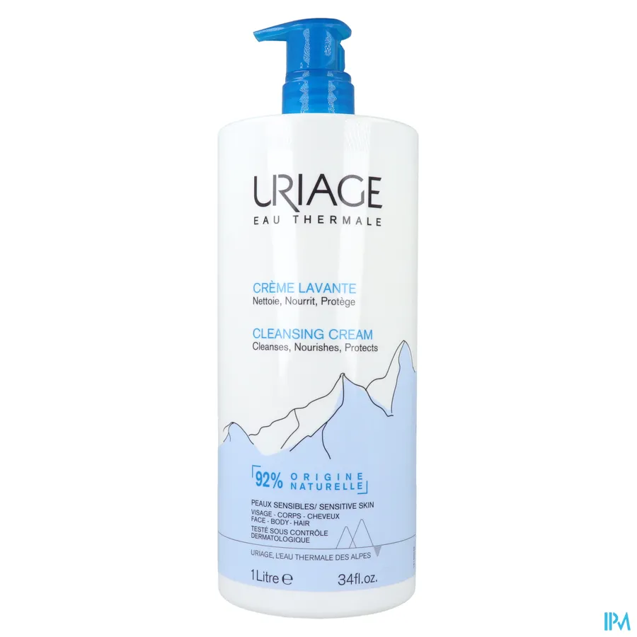 packshot van Uriage Wascrème 1000 ml