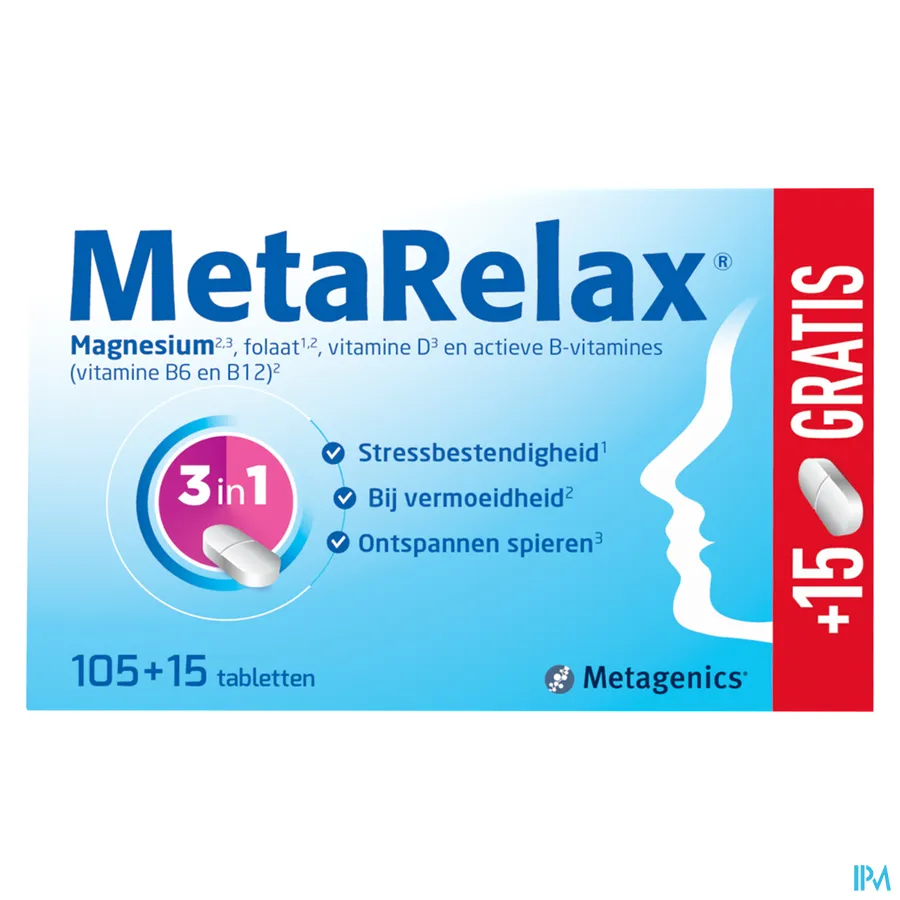 packshot van Metarelax Tabl 105+15