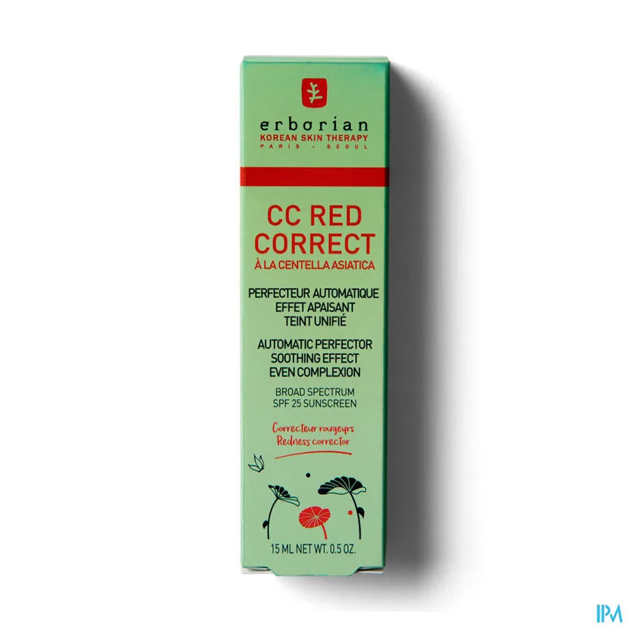 packshot van Erborian CC Red Correct SPF 25 15 ml