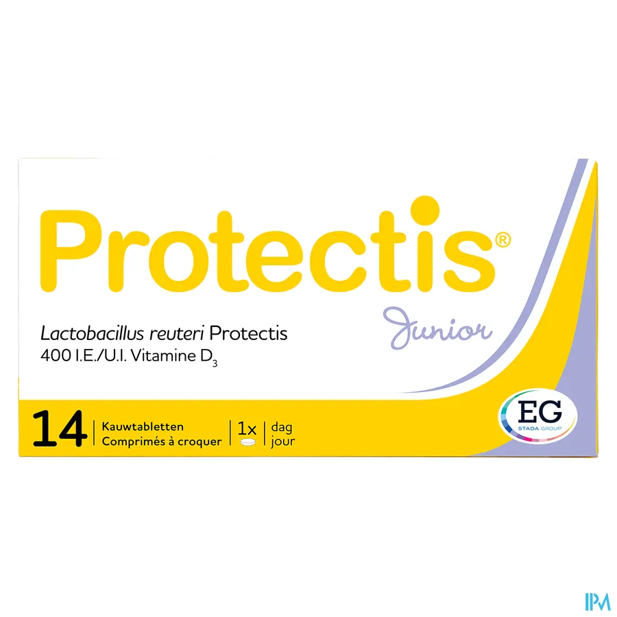 packshot van Protectis Junior voor Immuunsysteem 14 Kauwtabletten