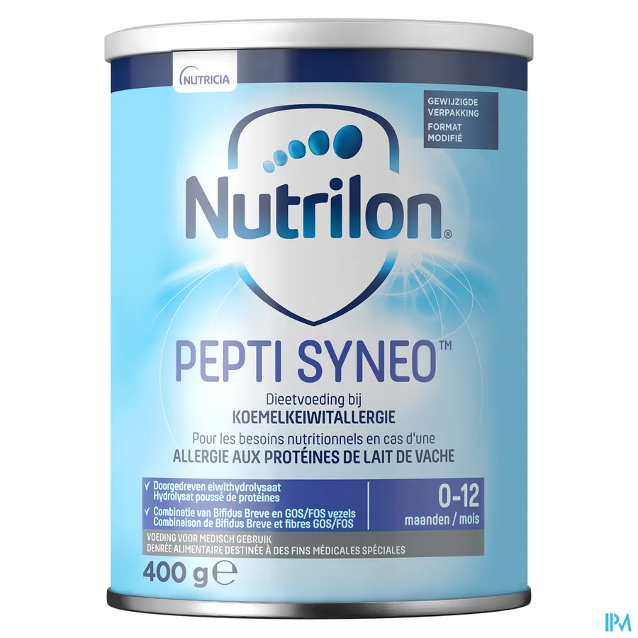 packshot van Nutrilon Pepti Syneo 400 g