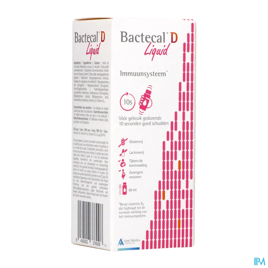 packshot van Bactecal D Liquid 60 ml