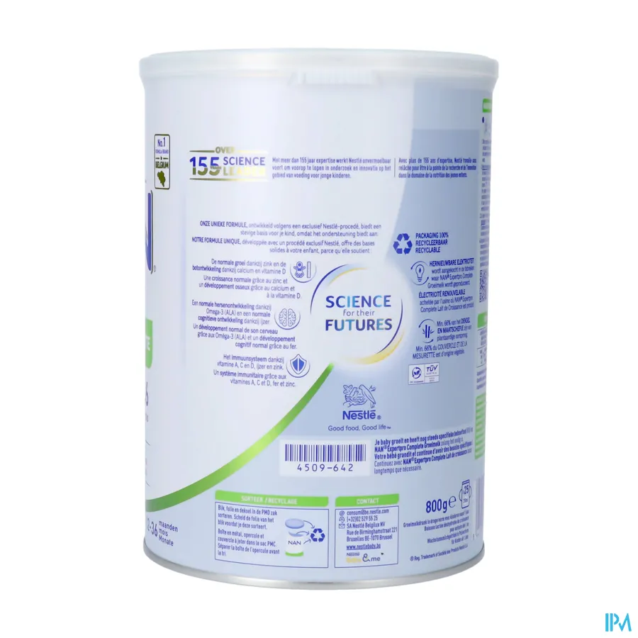 packshot van Nan Complete Groeimelk 800 g