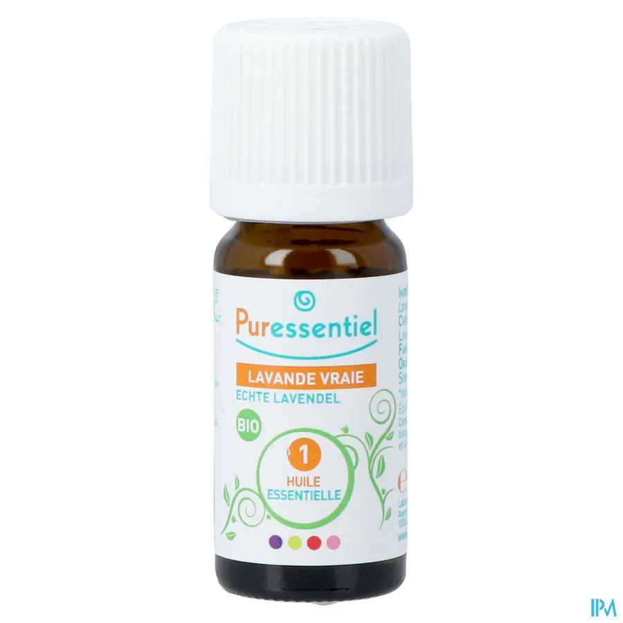 packshot van Puressentiel Essentiële Olie Echte Lavendel Bio 10 ml