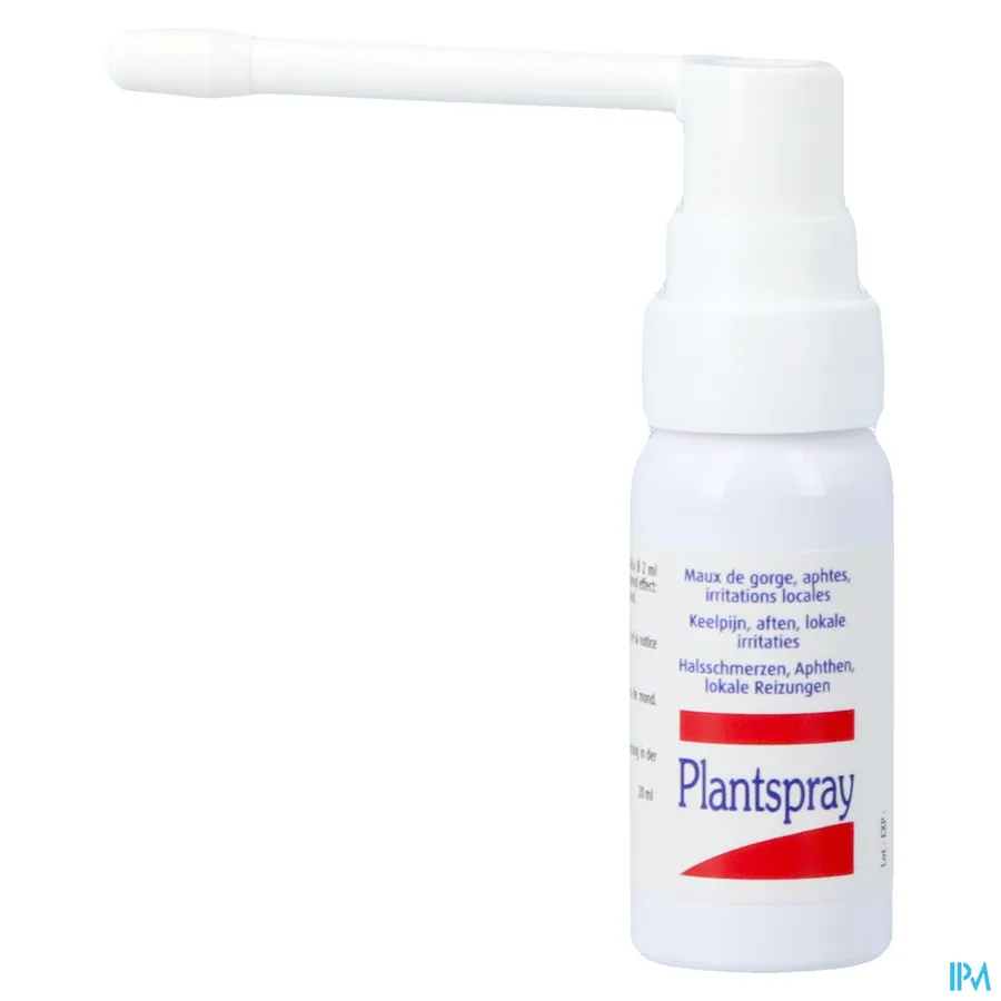 productshot van Plantspray voor Keelpijn, Aften en Lokale Irritaties 20 ml
