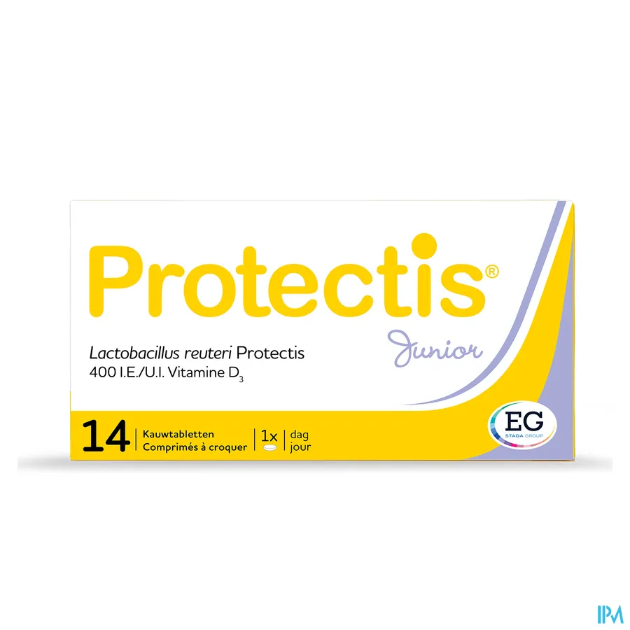 packshot van Protectis Junior voor Immuunsysteem 14 Kauwtabletten