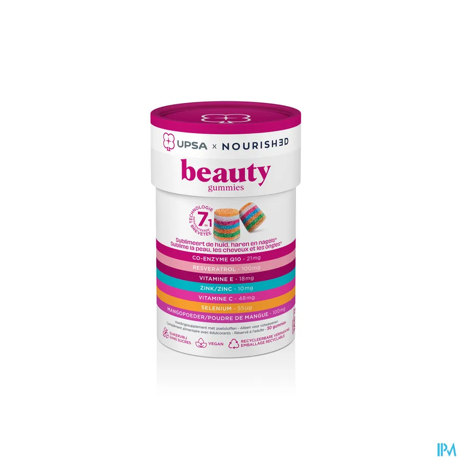 packshot van Upsa Nourished Beauty Gummies 30
