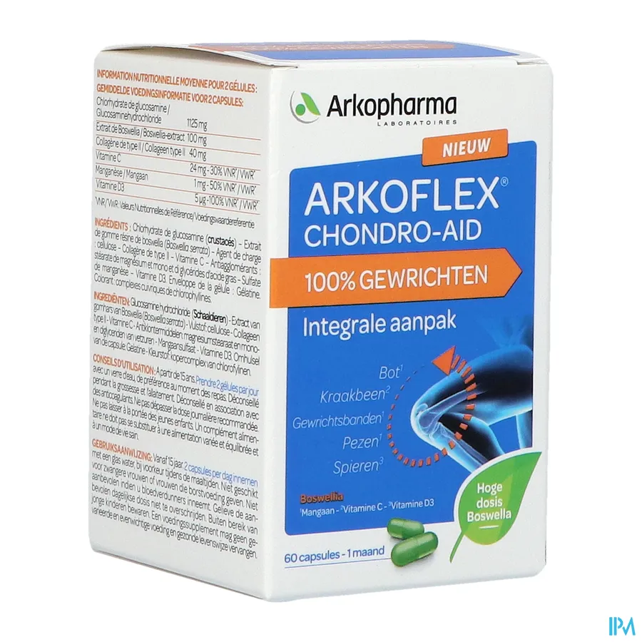 packshot van Arkoflex Chondro-aid 100% Gewrichten 60 tabletten