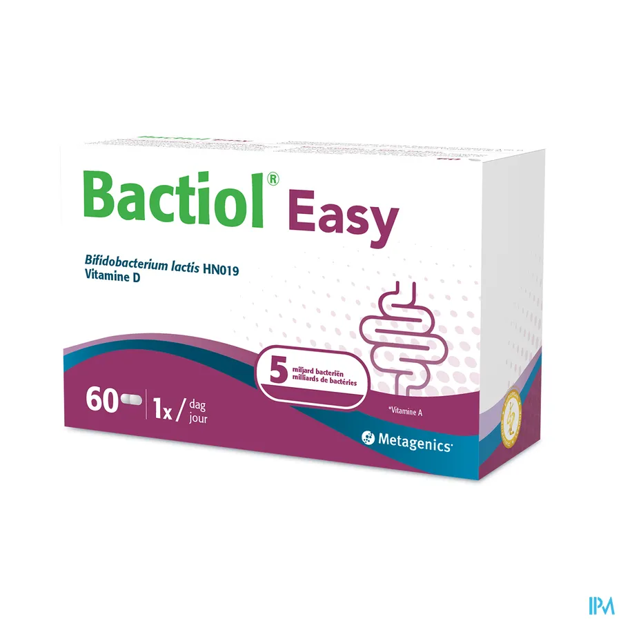 packshot van Bactiol Easy 60 capsules