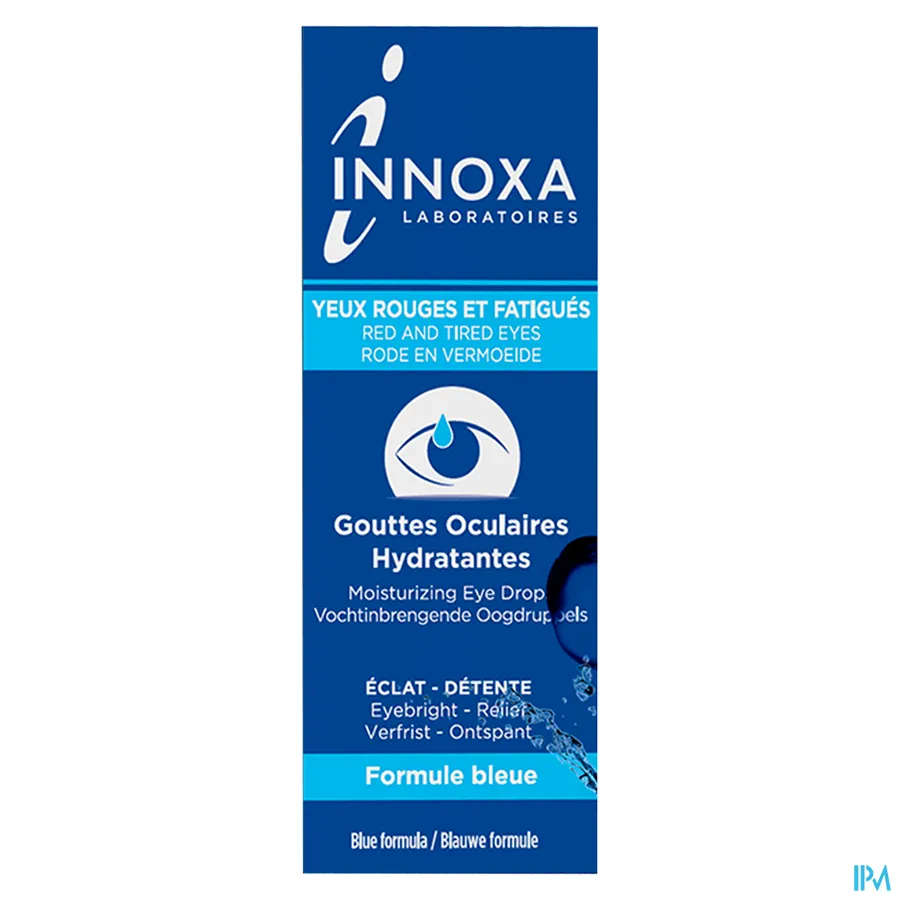 packshot van Innoxa Oogdruppels Blauwe Formule (Rode & Vermoeide Ogen) 10 ml