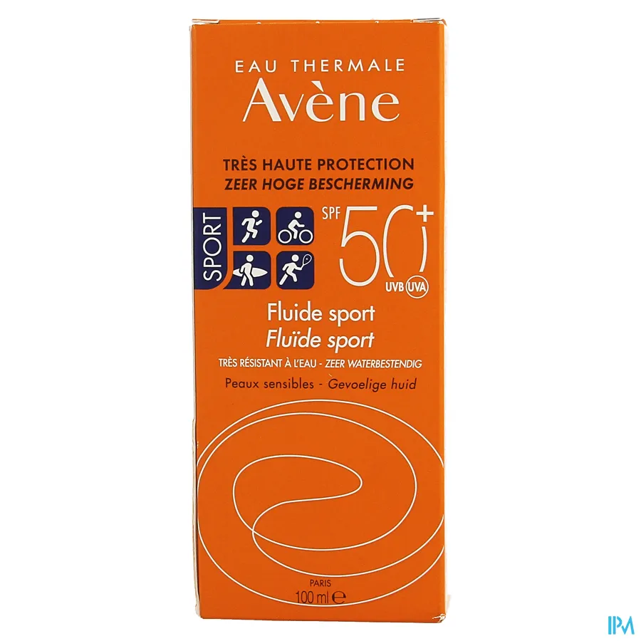 packshot van Avène Sport Zonnefluid SPF 50+ 100 ml